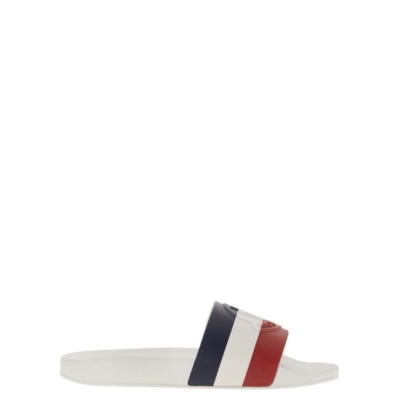 Moncler Men Basile - Rubber Slides With Logo - Picture 1 of 7